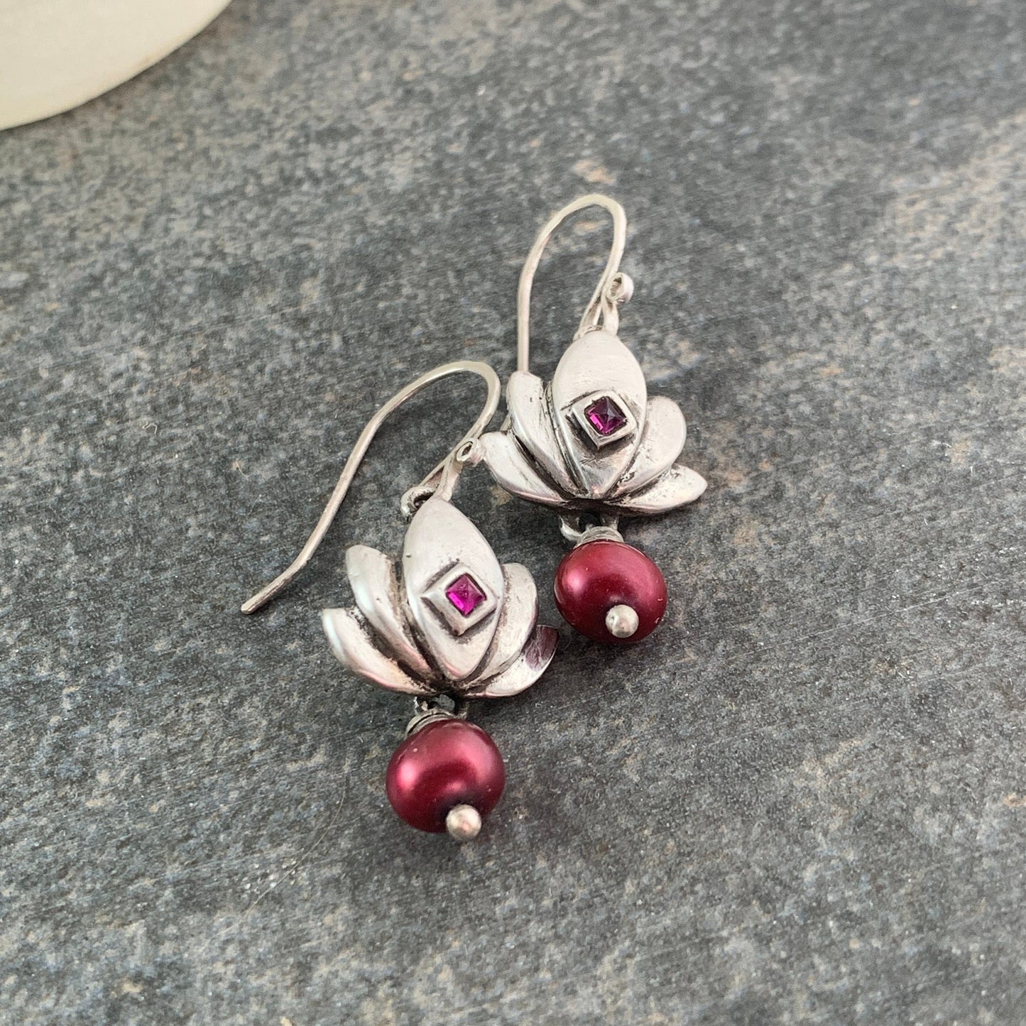 Blushing Lotus Earrings