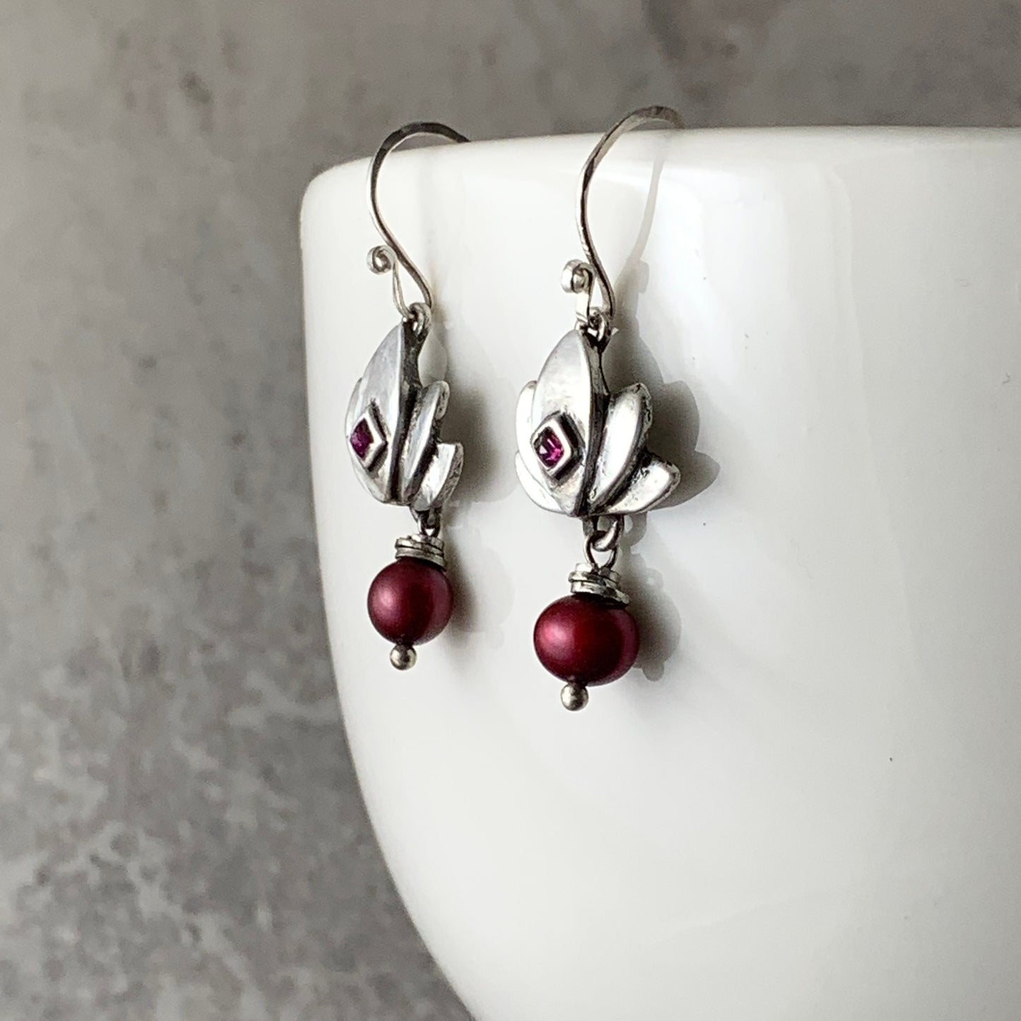 Blushing Lotus Earrings