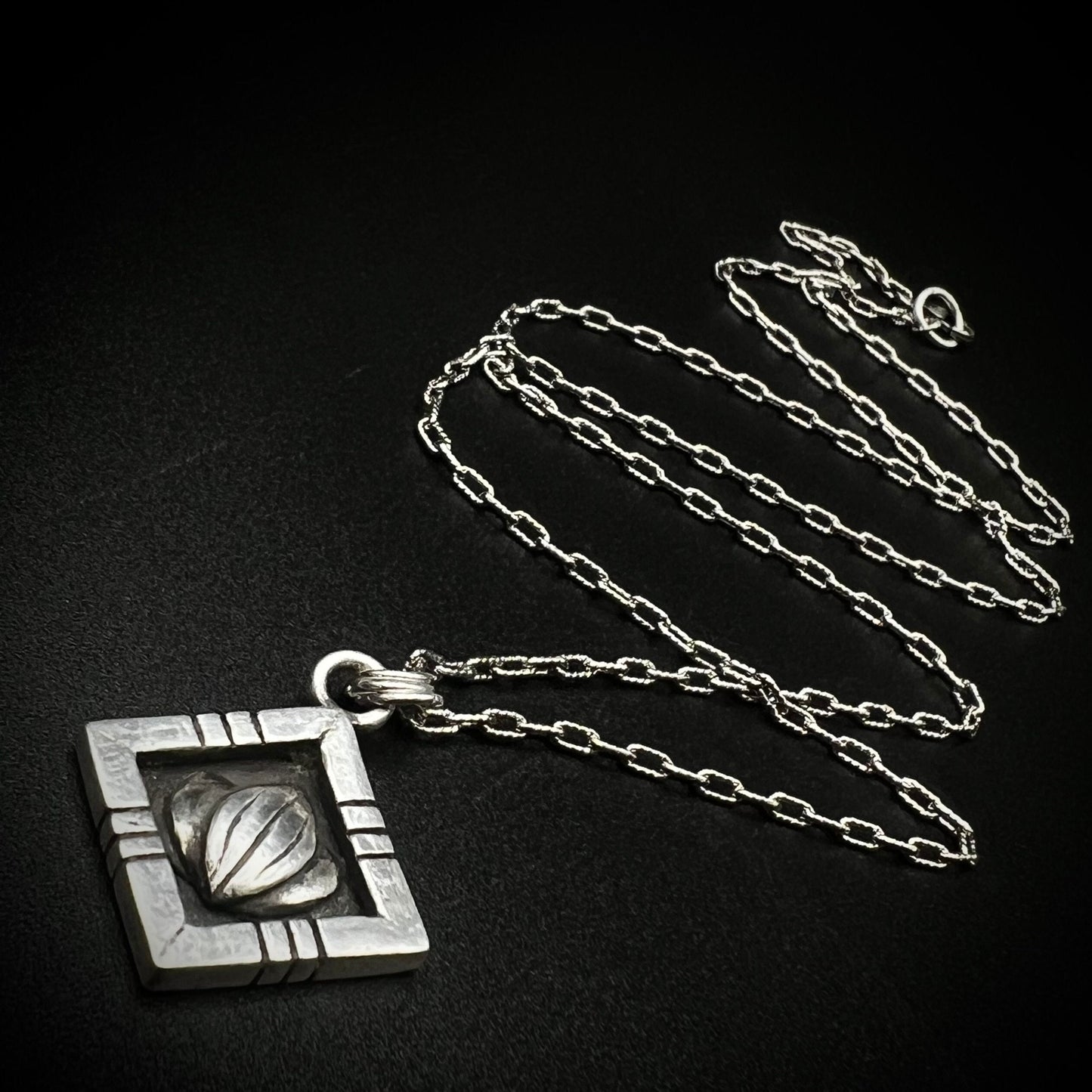 Art Deco Lotus in Fine Silver