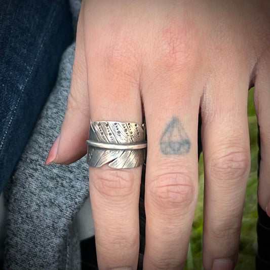 Sterling Silver Feather Ring