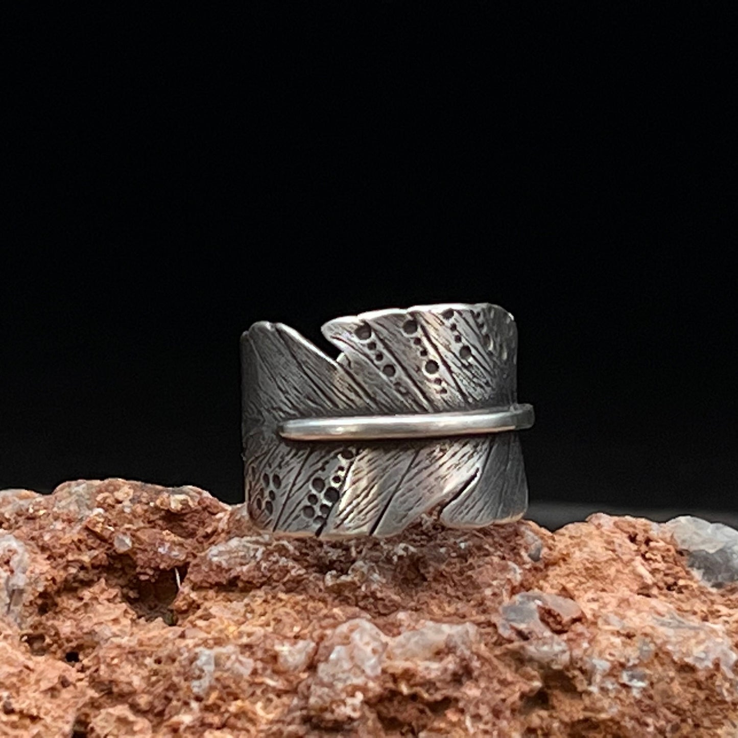 Sterling Silver Feather Ring