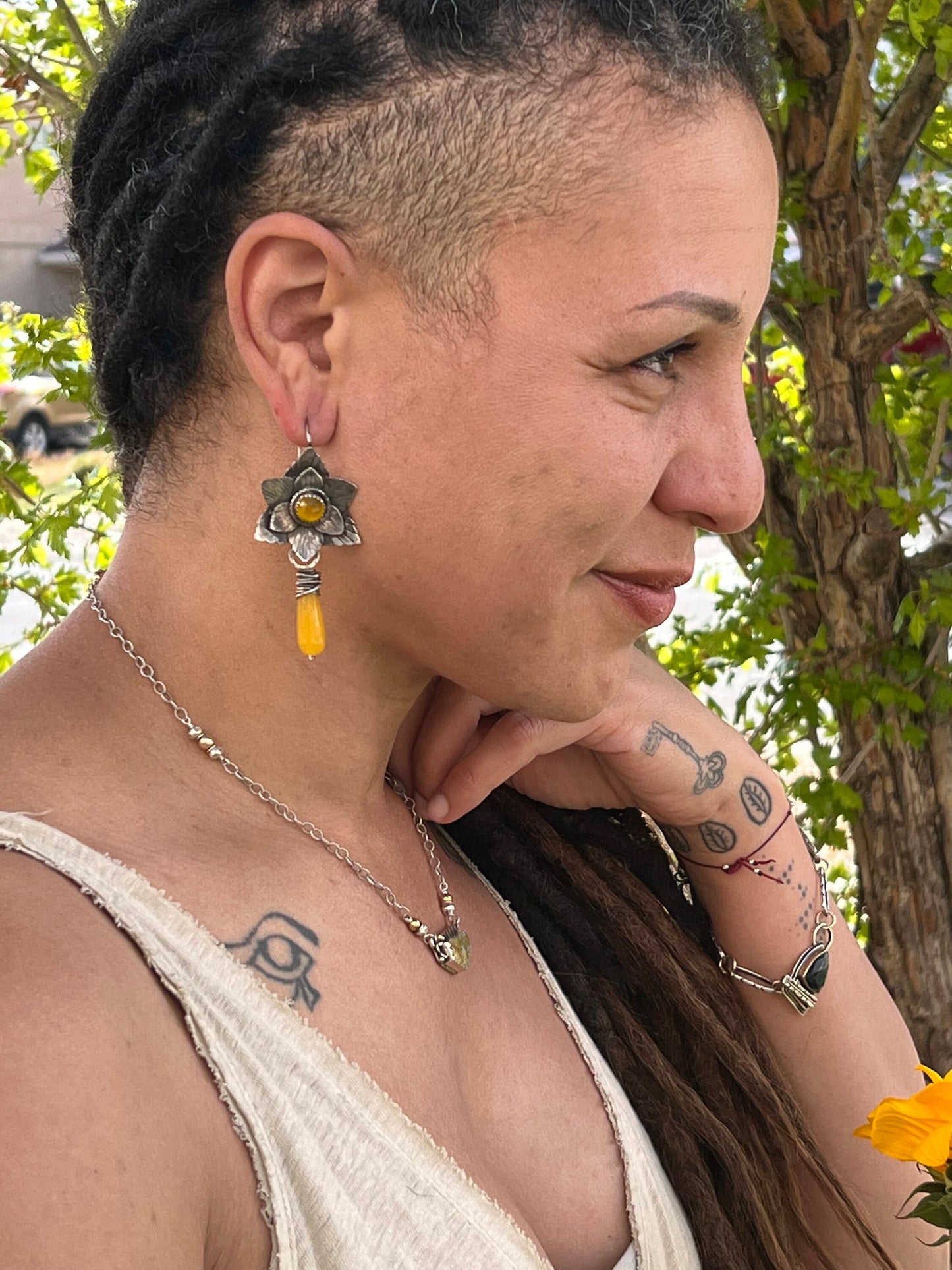 Yellow Blooms Earrings