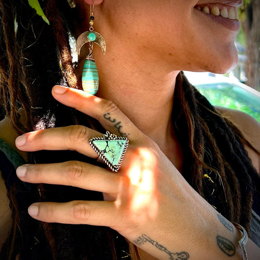 Wild Horse Turquoise Statement Ring