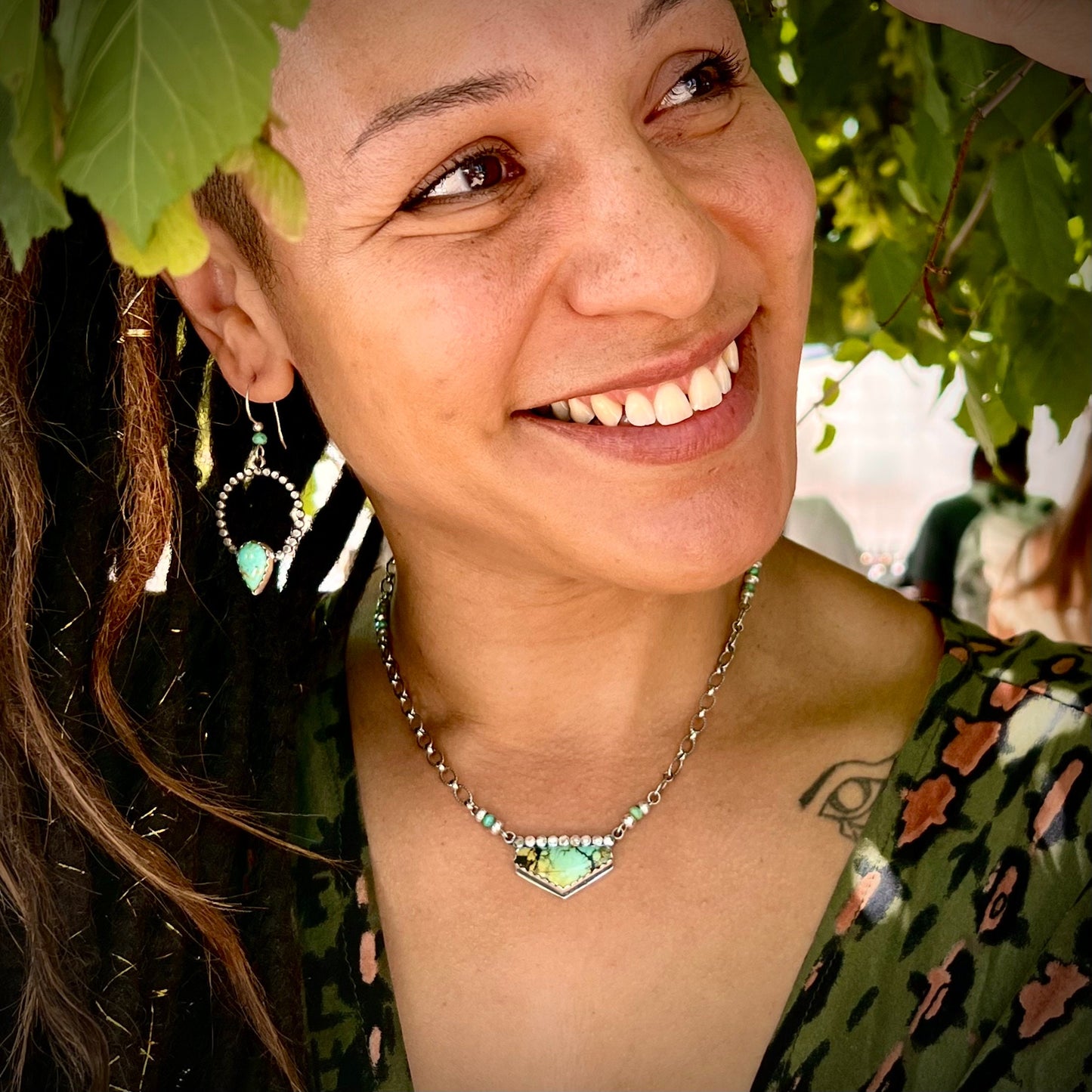 Wild Horse Turquoise Shield Necklace