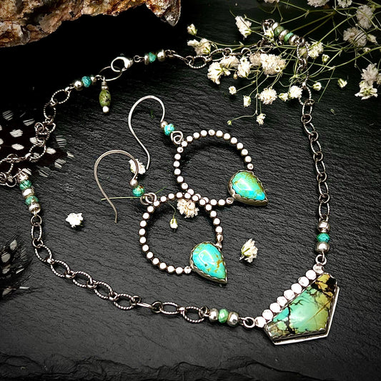 Wild Horse Turquoise Shield Necklace