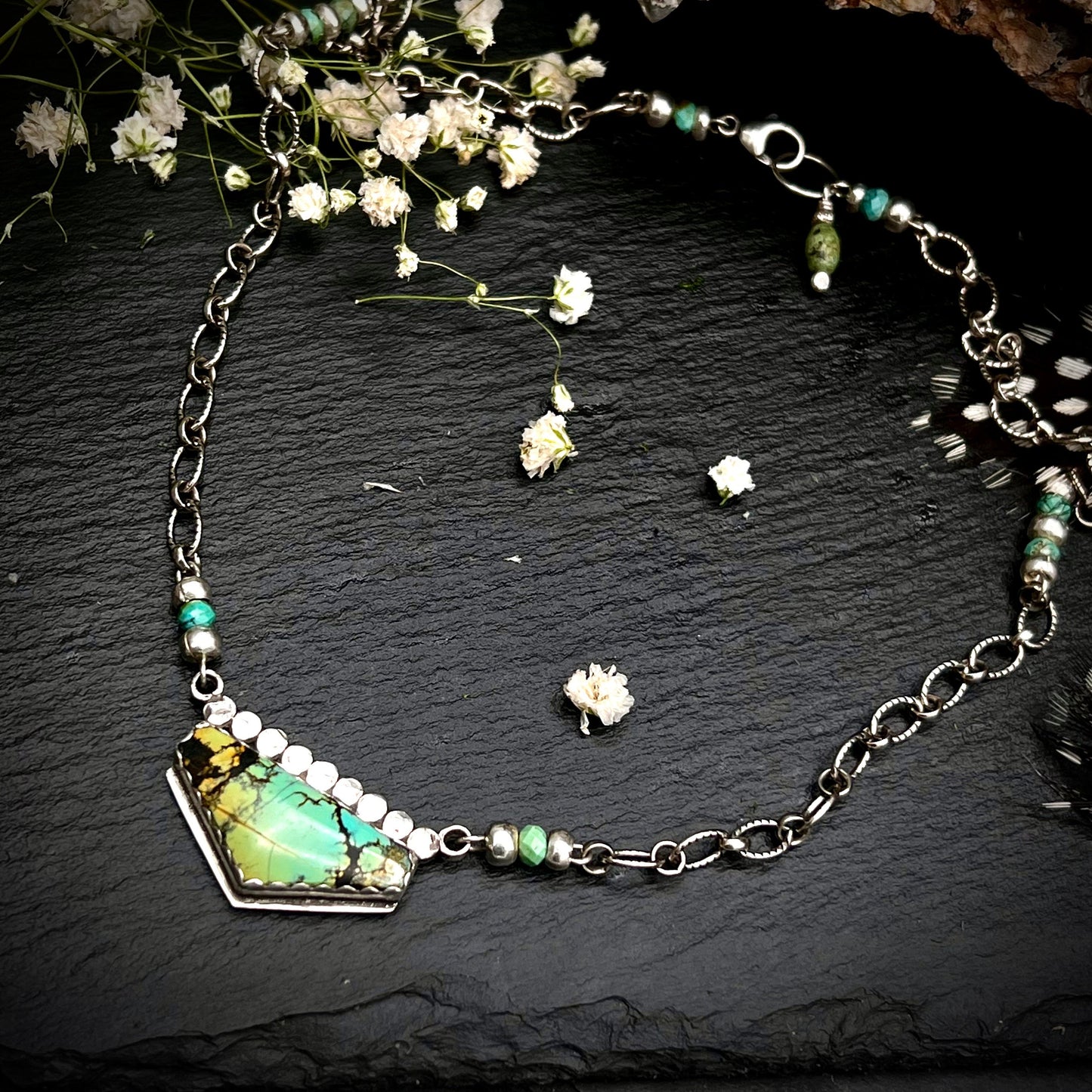 Wild Horse Turquoise Shield Necklace