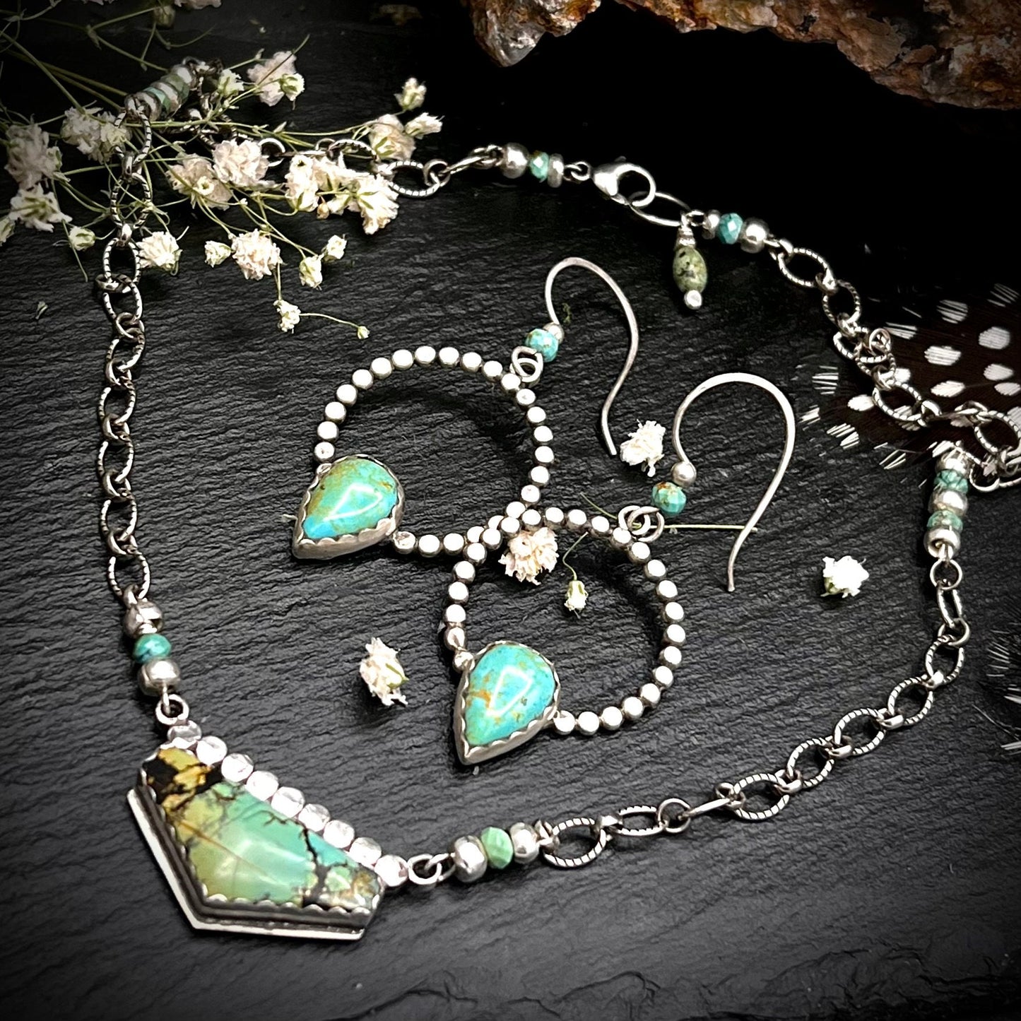 Wild Horse Turquoise Shield Necklace