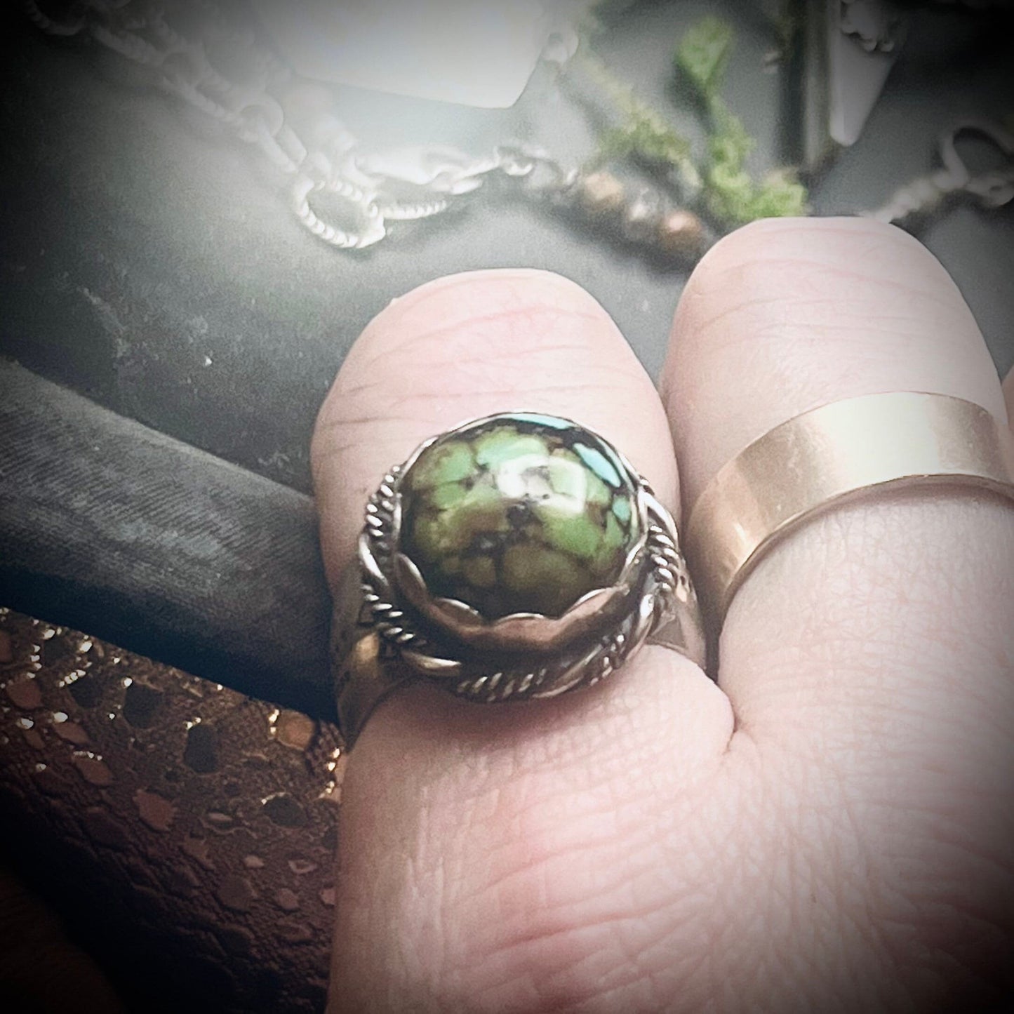 Rainbow Turquoise Ring