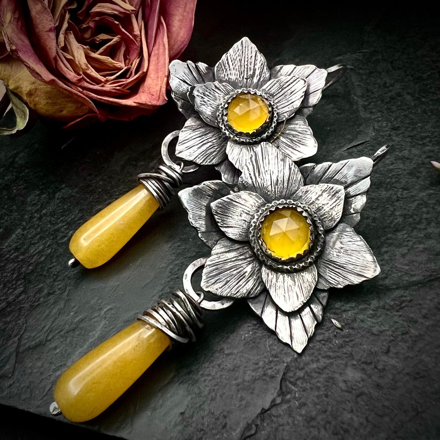 Yellow Blooms Earrings