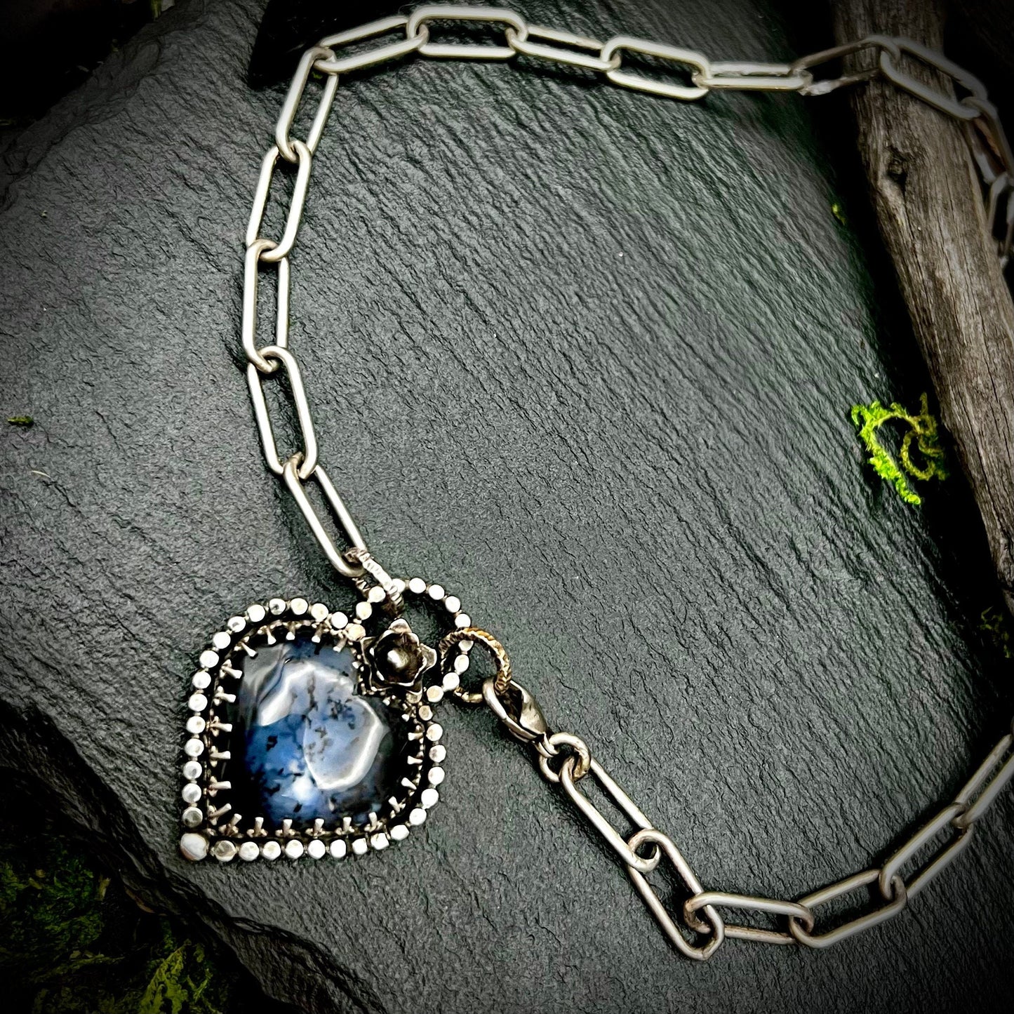 Black Heart Necklace