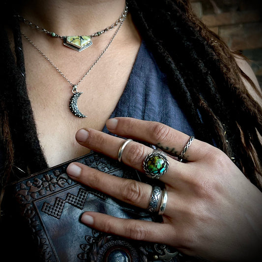 Rainbow Turquoise Ring