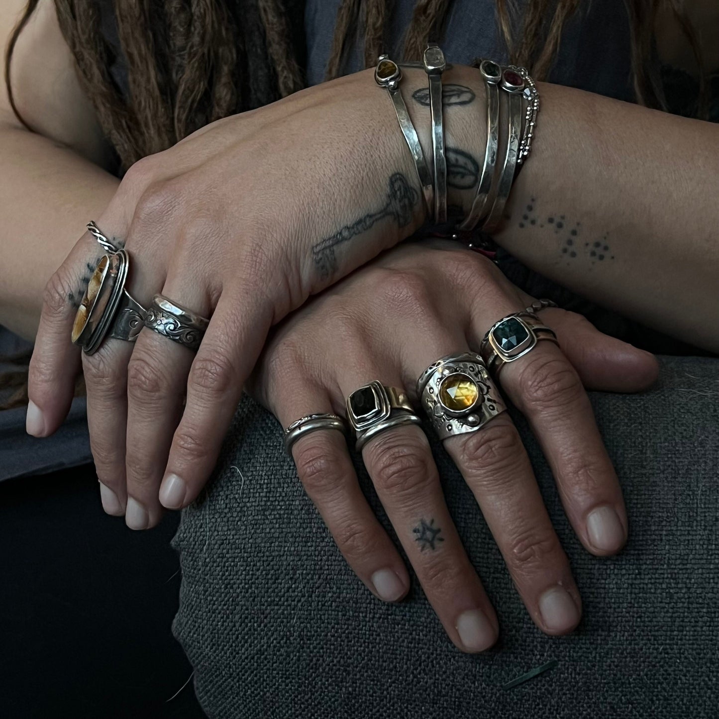 Citrine Dome Ring in Sterling Silver